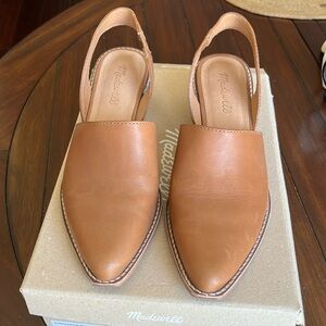 Madewell sling back in leather sz 8